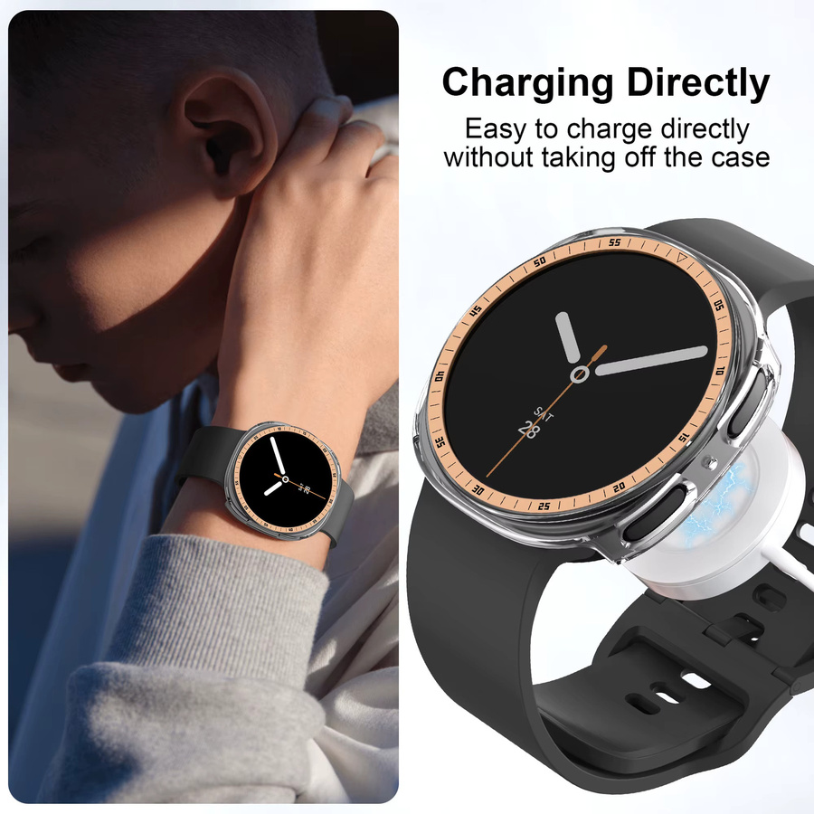 KILPILLS Schutzhülle für Samsung Galaxy Watch 8, PC, Silber - Bild 5