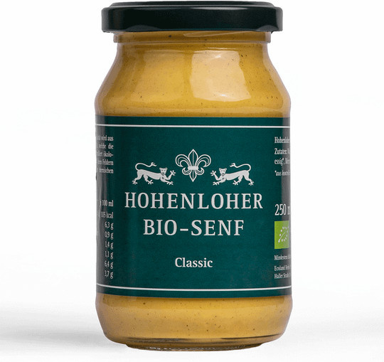 Bäuerliche Erzeugergemeinschaft Schwäbisch Hall Hohenloher Bio-Senf Classic 250 g - Bild 1