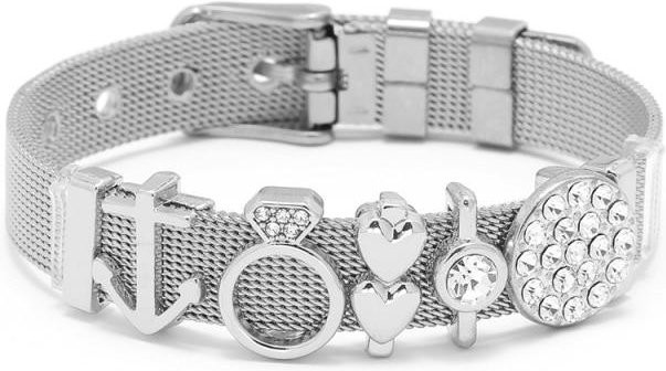 YIRAN Jewelry Armband, Edelstahl, Roségold, Kristall, Zirkonia, Damen - Bild 1