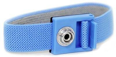 Antistat ESD-Handgelenkband Blau mit Edelstahlverschluss Modell 066-0002 - Bild 1