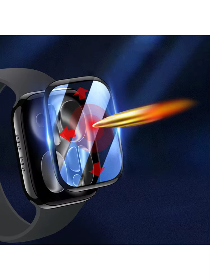 PEO Displayschutzfolie für Apple Watch Serie 11 10 9 8 7 6 5 Ultra 2 in Transparent - Bild 5
