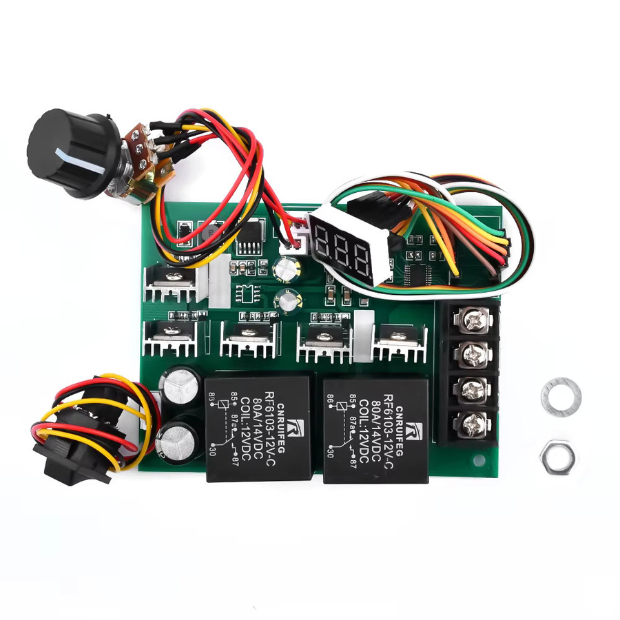 Aideepen PWM DC-Motorgeschwindigkeitsregler mit digitaler LED-Anzeige, 10-55V, bis 60A, einstellbares Antriebsmodul für 12V 24V 36V 48V - Bild 2
