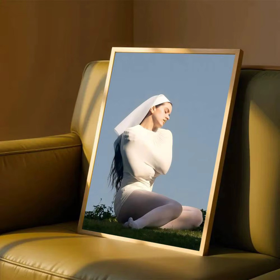 Hochwertiges Wandkunst-Poster der Sängerin Rosalia als Portrait-Gemälde in HD-Qualität, Mehrfarbig, Rechteckig - Bild 5