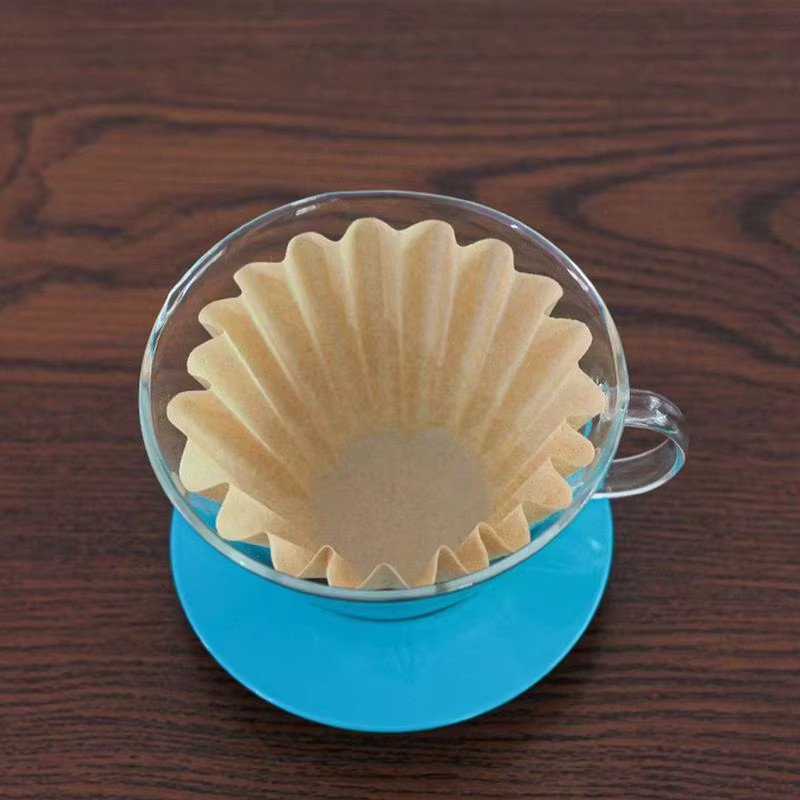 50 Stück Untior Kaffee Filterpapier aus Zellstoff in Braun für Handbrau-Methoden Origami und Kuchenschüssel Typ - Bild 5