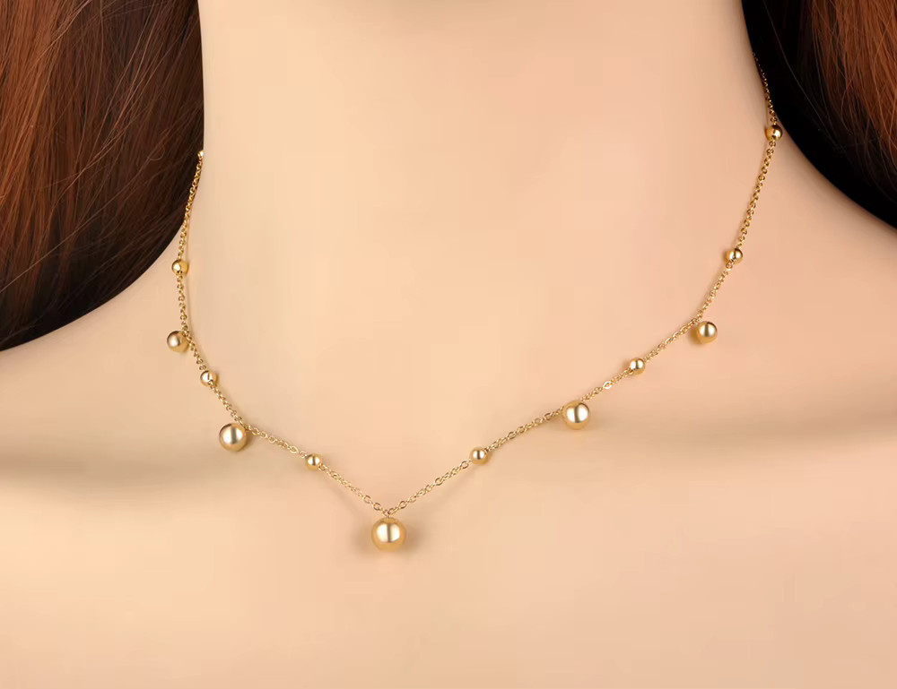 JeeMango Halskette Edelstahl, Gold, Damen - Bild 2