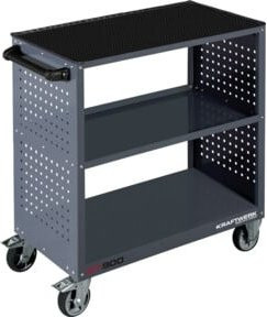 Kraftwerk Service Wagen BT900 mit Gummimatte, grau, B/T/H: 100 x 80 x 40 cm - Bild 1