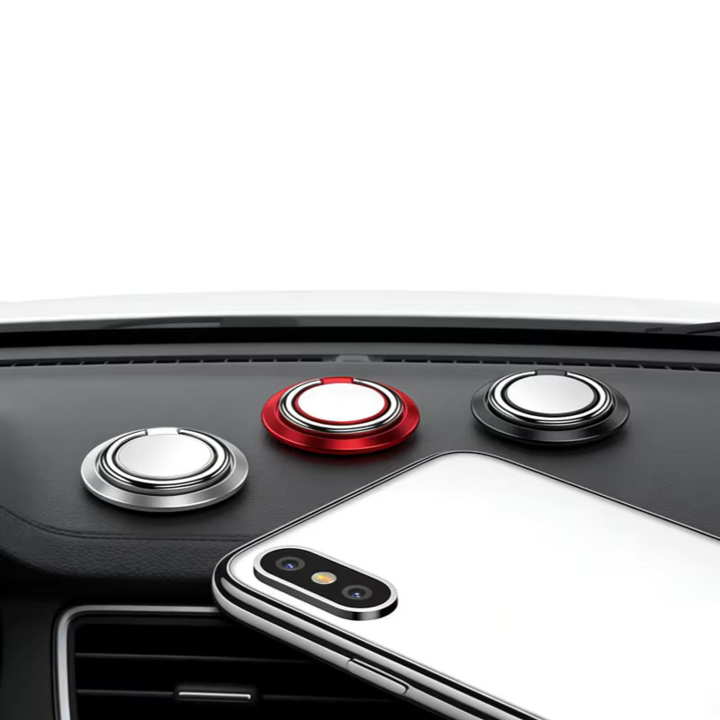 WSSHE Fingerringhalter für das Smartphone in Pink, 360 Grad drehbar, universeller Handy-Ständer mit Aufkleber-Pad und magnetischer Kompatibilität - Bild 4