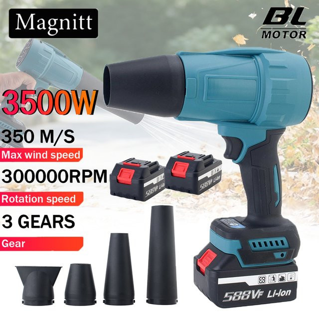 Makita Bürstenloser Elektro-Turbogebläse Kabelloser Hochleistungslüfter für 18V Akku in Blau - Bild 1