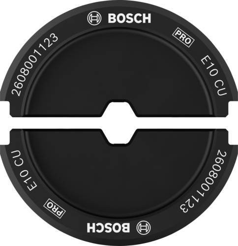 Bosch Presseinsatz E10 CU für Rohrkabelschuhe und Rohrverbinder aus Kupfer, 10 mm² - Bild 1