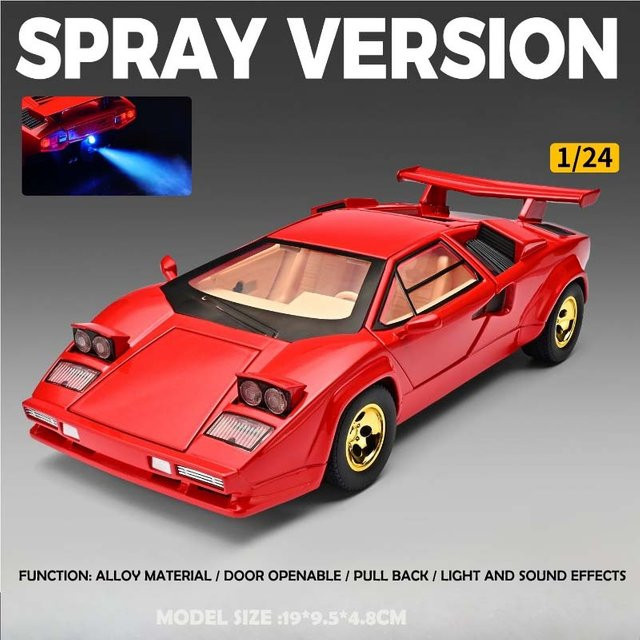 Linyi toy car Lambor Lp500S Legierungsauto-Modell, 1:24, mit Licht und Sound, ab 14 Jahren - Bild 1