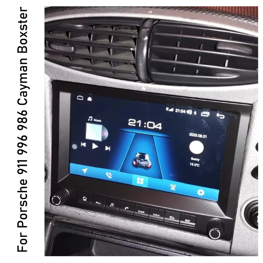 SKYSHADOW Multimedia-Autoradio für Porsche 911 996 986 Carrera Boxster mit drahtlosem CarPlay, Navigation und Bluetooth in Schwarz - Bild 3