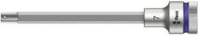 Wera Zyklop Bitnuss 8740 C HF mit 1/2 Zoll Antrieb und Haltefunktion, Farbe Silber - Bild 1