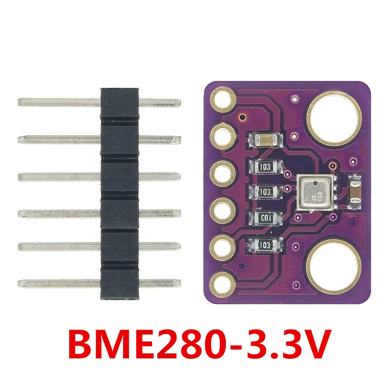 Estardyn BME280 Digitalsensor für Temperatur, Luftfeuchtigkeit und Luftdruck in Purple mit I2C und SPI Schnittstellen - Bild 2