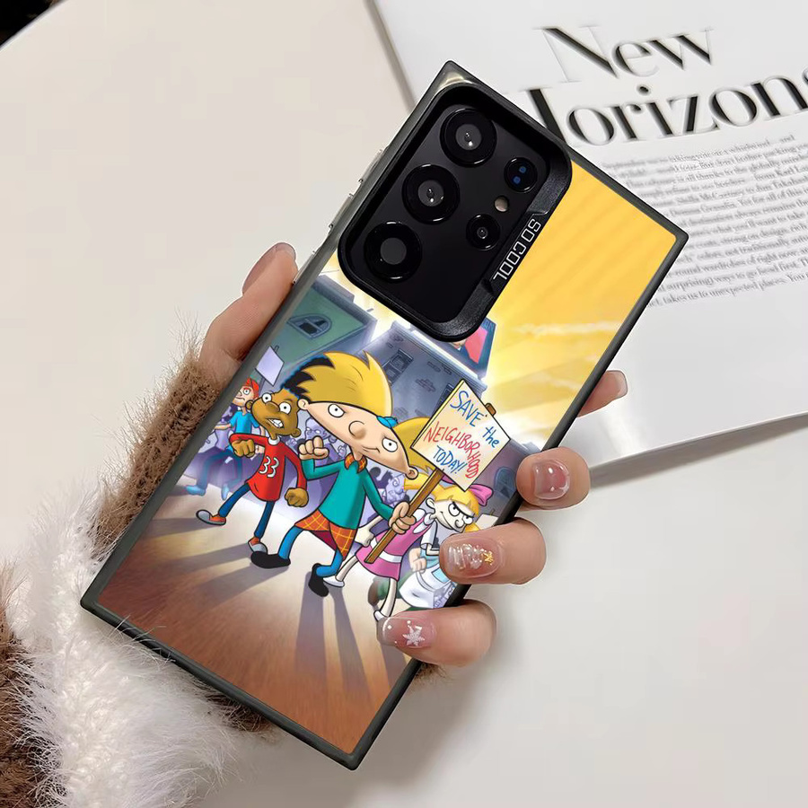 Hey Arnold! Silikon Handyhülle für Samsung Galaxy S25 Edge S24 S23 S22 S21 S20 Ultra in Bunt und Silber - Bild 4