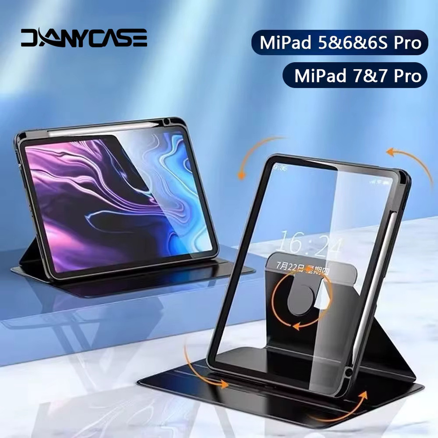 Xiaomi Schutzhülle mit 360 Grad Rotation für Mi Pad 5 6 7 8 Pro und Pad 6s Pro in Grau - Bild 4
