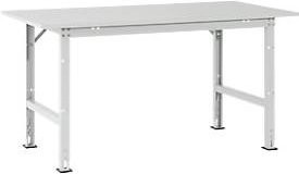 Packpool Packtisch aus Stahl in Grau und Weiß, höhenverstellbar, B/T/H: 175,0 x 80,0 x 76,0 cm - Bild 1