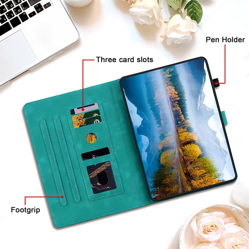 Lederhülle für Lenovo Idea Tab 11 Zoll K10C K11 Plus Case Y700 5. 4. Generation 2025 Xiaoxin PAD PRO 12.7 in Blau - Bild 4