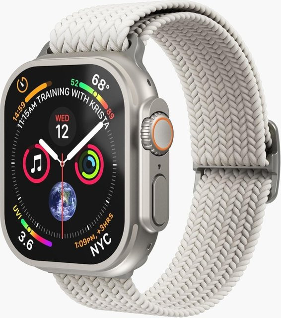 Vonmählen Uhrenarmband Woven Loop, Textil, Weiß, Unisex, 44 / 45 / 46 / 49 mm - Bild 1