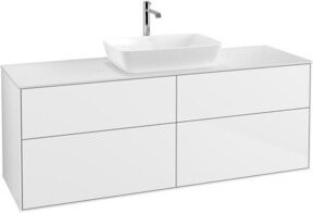 V&B Waschtischunterschrank Finion in Weiß lackiert, B/T: 160 x 50,1 cm - Bild 1