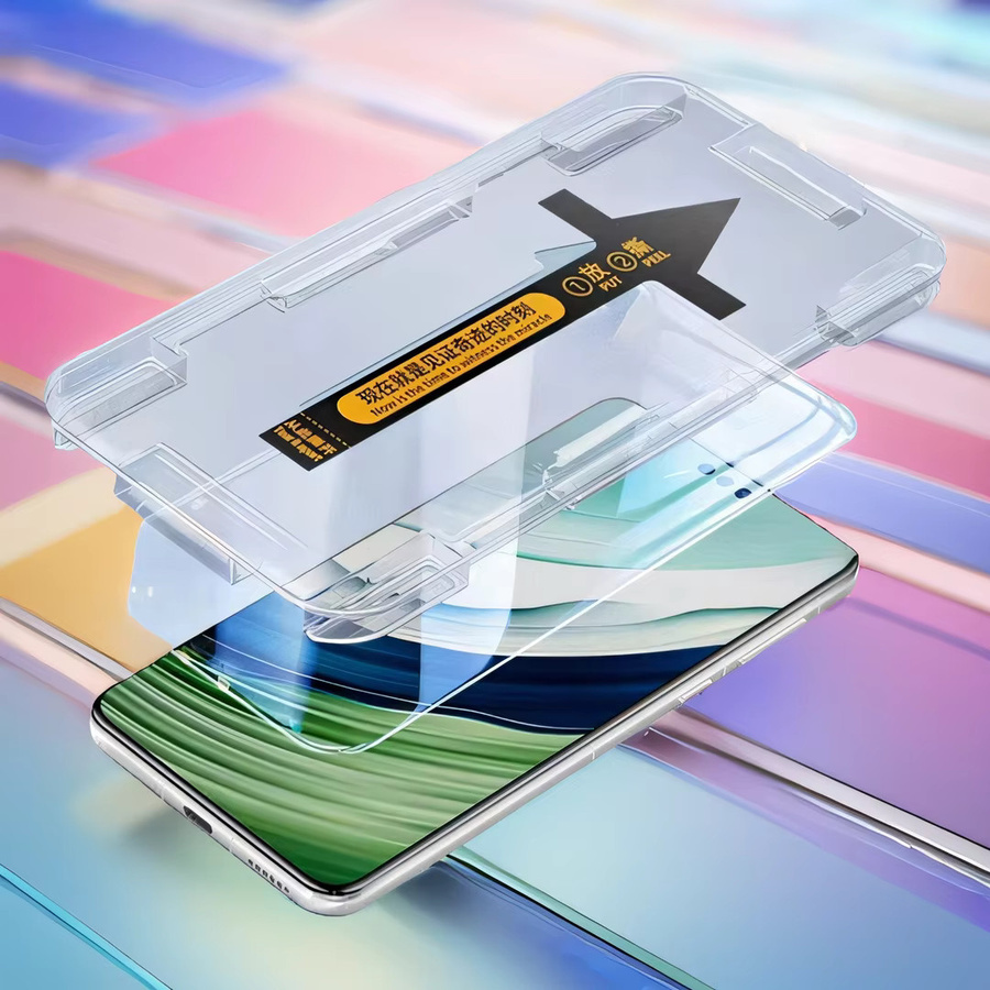 2 Stück Huawei Pura 70 Ultra Pura 70 Pro Plus P70 Pro Displayschutzfolien aus gehärtetem Glas mit 3D-Ein-Klick-Installation, transparent - Bild 2