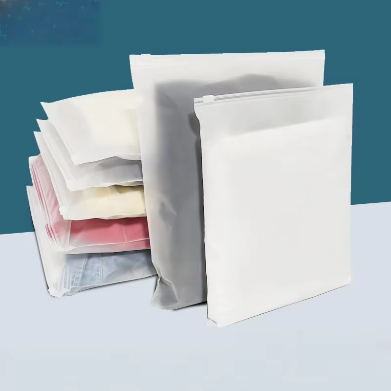 50 Stück transparente Aufbewahrungsbeutel mit Reißverschluss aus Kunststoff für Kleidung und Textilien - Bild 4