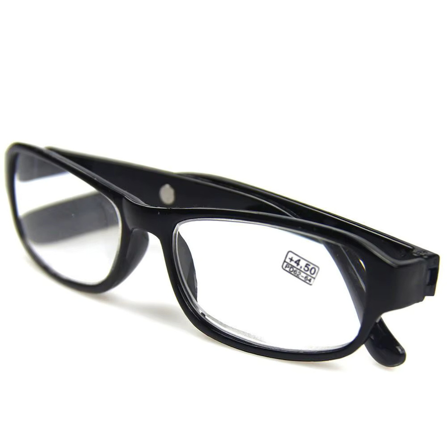 KLASSNUM Lesebrille Rechteck, Vollrand, Kunststoff, Unisex, schwarz/rot - Bild 2
