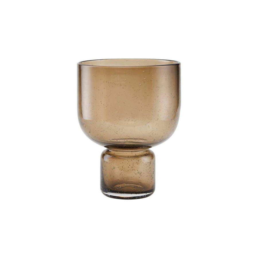 House Doctor Vase Farida in Braun mit runder Form, Höhe: 20 cm - Bild 1
