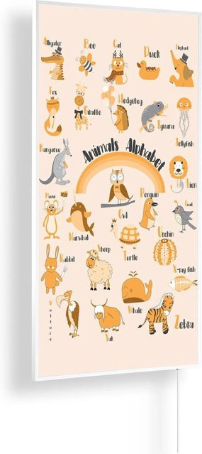 Könighaus Infrarotheizung Animal ABC Kinderzimmer Edition 450 W in Weiß und Multicolour - Bild 1