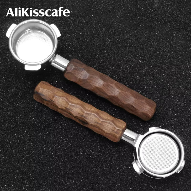 Breville Bodenloser Siebträger mit Doppelauslauf und Walnussholzgriff für die 8er Serie, 54 mm - Bild 2