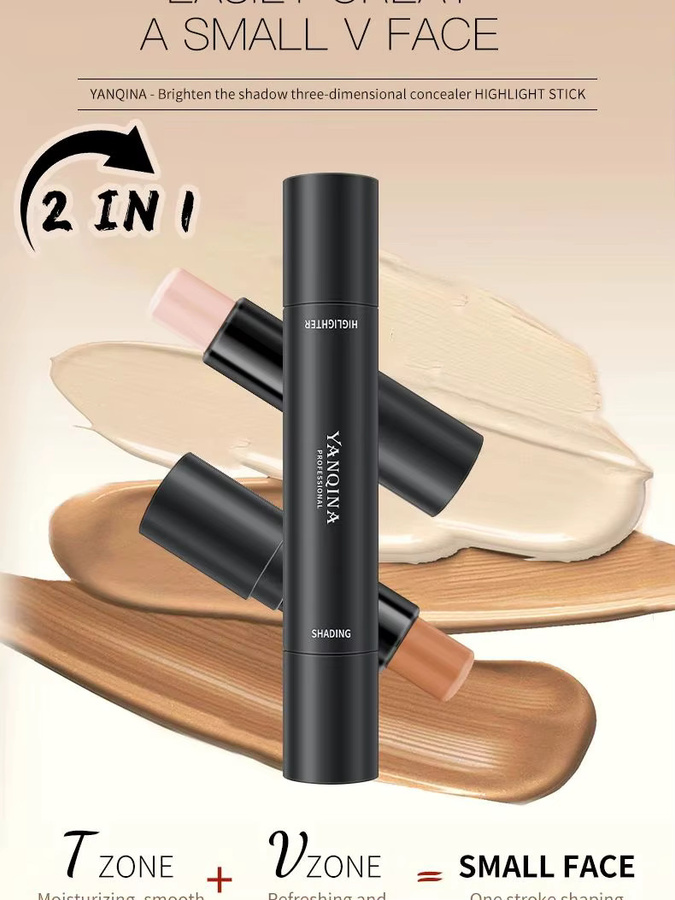 YANQINA 2-in-1 Dual-End Kontur- und Highlight-Stift - Bild 7