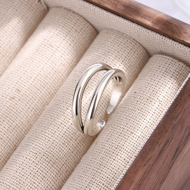 GaaBou Jewellery Ring, 925 Silber, Damen, geometrisch, verstellbar - Bild 1