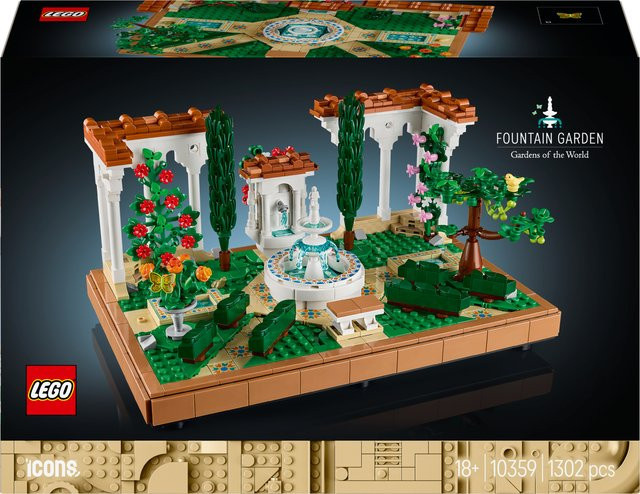 LEGO Icons Springbrunnengarten Konstruktionsspielzeug - Bild 1