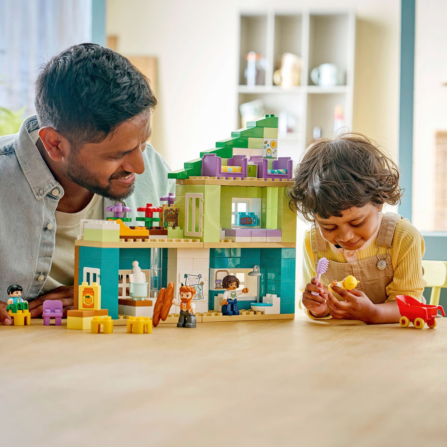 Lego Duplo Modernes Familienhaus mit Figuren 3-in-1-Set ab 2 Jahren - Bild 4