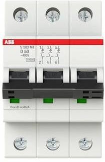 ABB S203MT-D50 Sicherungsautomat 50A 400V MCB in Weiß - Bild 1