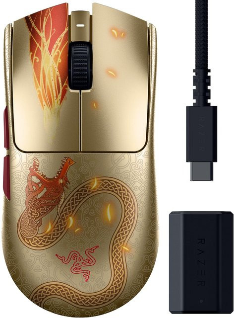 Razer Viper V3 Pro Counter-Strike 2 Edition Gaming-Maus in Gold und Multicolour mit optischem Sensor - Bild 2