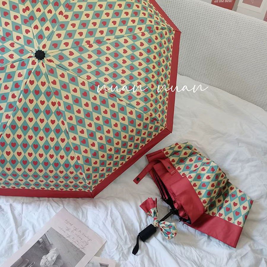 Rain and Rain Premium-Retro-Regenschirm als vollautomatischer Sonnenschirm mit UV-Schutz - Bild 2
