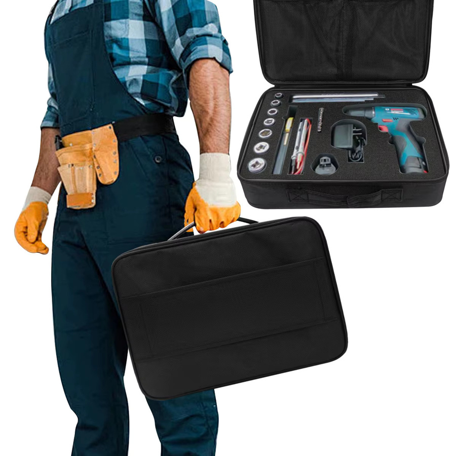 FNICEL Werkzeugtasche aus robustem Oxford-Gewebe mit Schwamm-Aufbewahrung für Instrumentenausrüstung - Bild 3