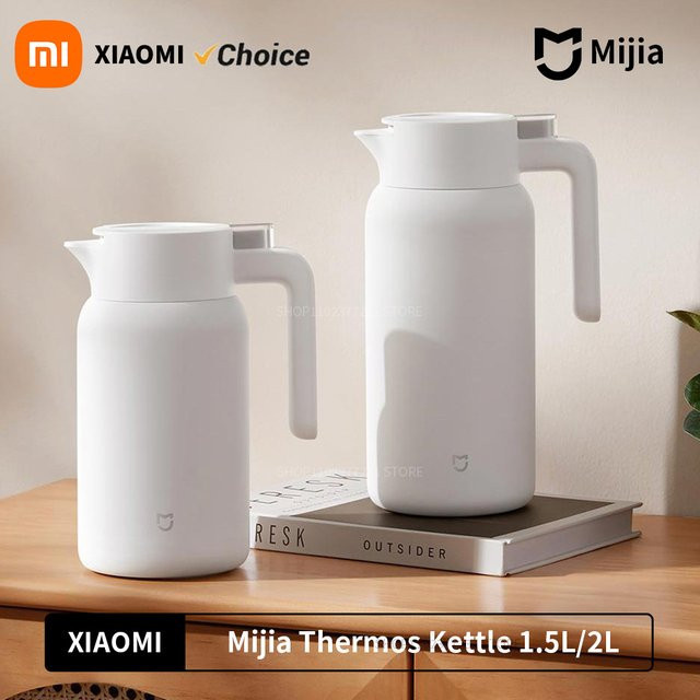 Xiaomi Mijia Thermoskanne vakuumisolierte Flasche für Heiß- und Kaltgetränke in Weiß, 1,5 l - Bild 1