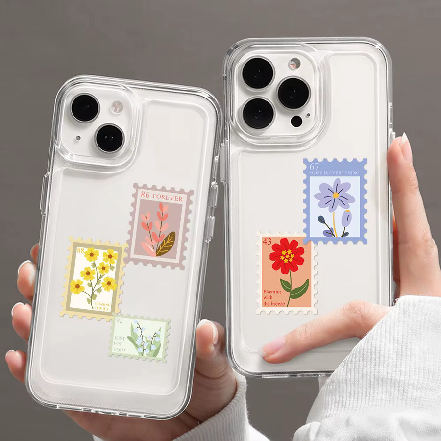 500 Blatt Blumenstempel Aufkleber in Multicolour für DIY-Dekoration von Notizbüchern, Handyhüllen und Wasserflaschen - Bild 2