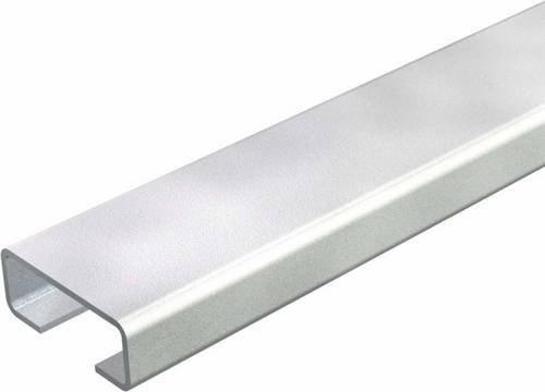 OBO Bettermann Profilschiene 1107038, Farbe Silber, 25 Stück, L: 200 cm, B: 2,5 cm, H: 1 cm - Bild 1