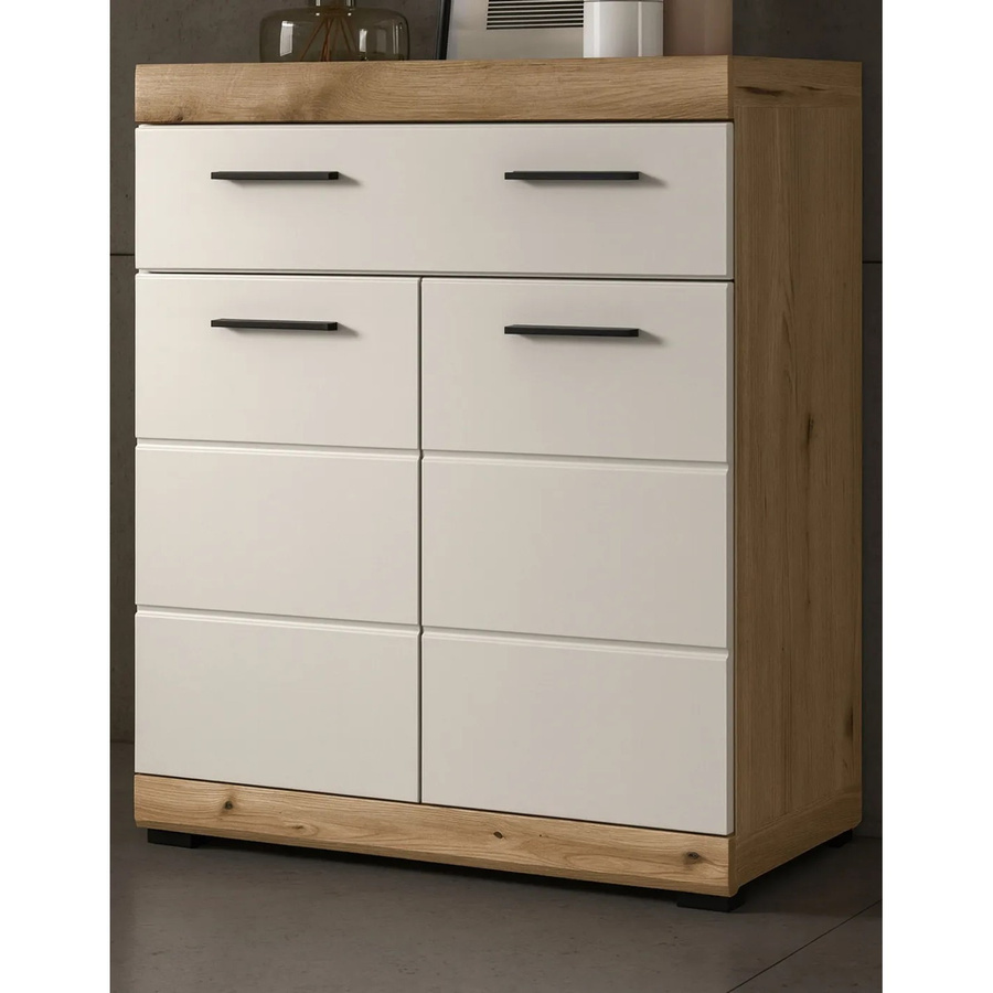 Badezimmer Kommode Shawn von Inn.Furn in Sand und Eiche, B/H: 74 x 88 cm - Bild 4