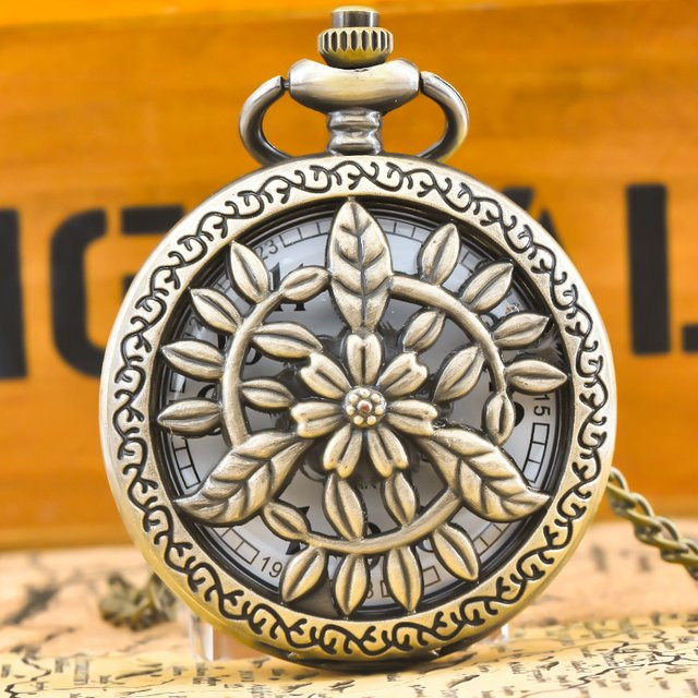 Wecin Gedenktaschenuhr, Quarz, Messing, Bronze, Unisex - Bild 1