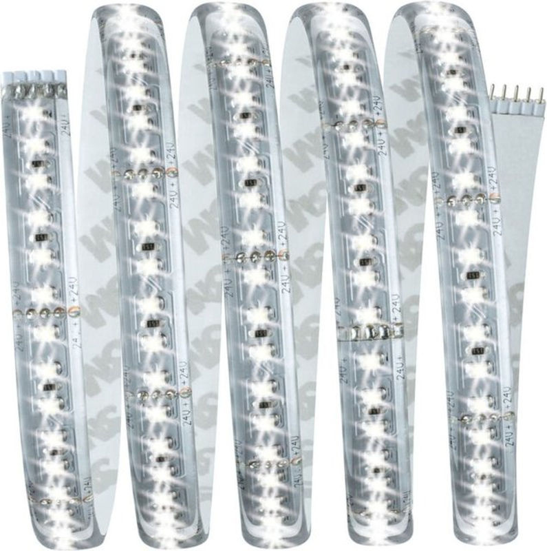 Paulmann MaxLED 1000 LED-Streifen-Basisset Weiß mit Netzteil und Fernbedienung, 1,5 m, Cool White, IP44 - Bild 2
