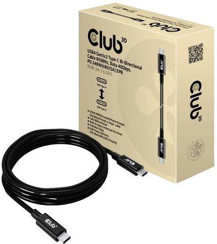 Club3D USB4 USB-C Kabel Schwarz Länge: 2,00 m CAC-1578 - Bild 1