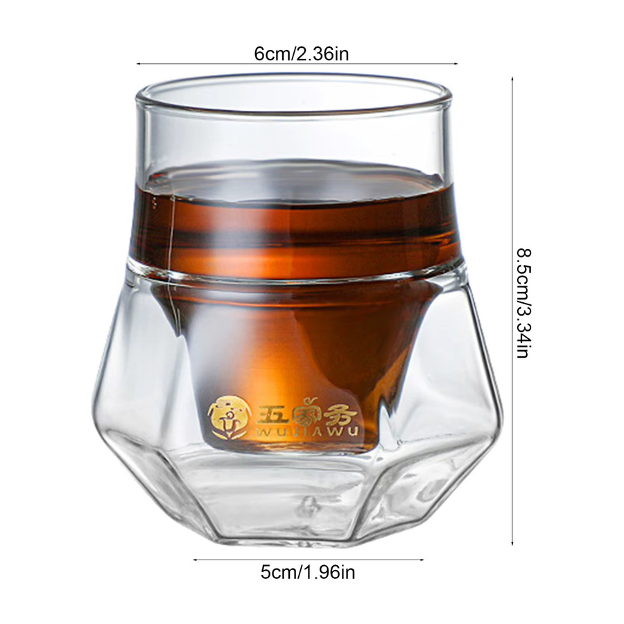 ACRDDK Doppelwandige Espressotassen aus Glas in Transparent mit hängendem Ohr - Bild 4