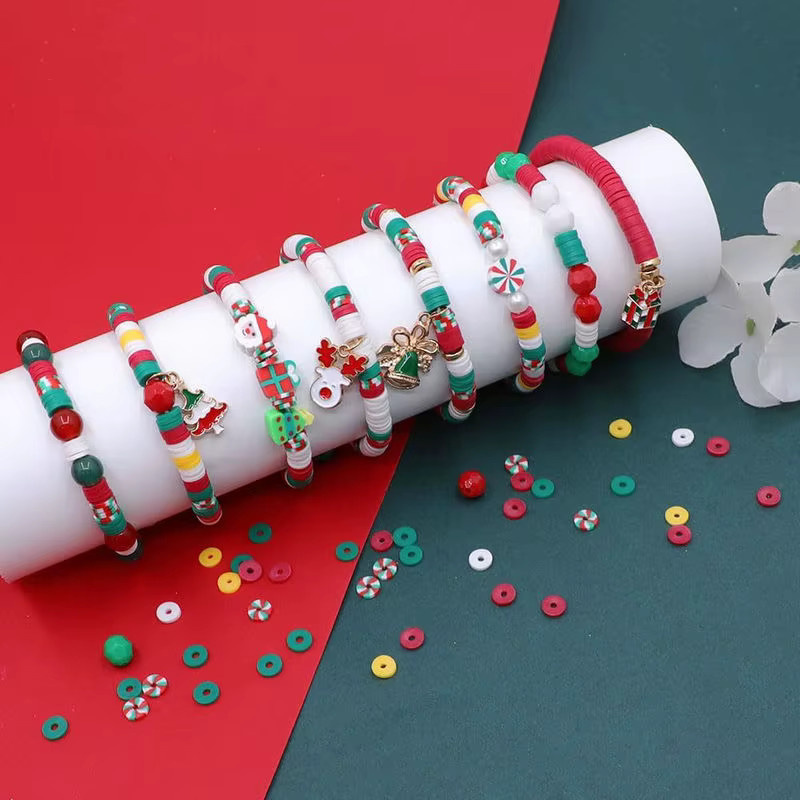 QIAO Weihnachts-Armband-Herstellungsset, Bunt, Ton, Kunststoff - Bild 2