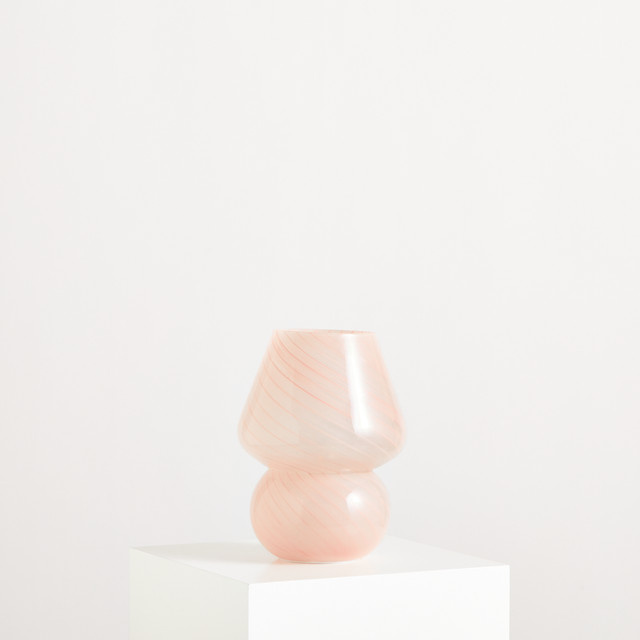 Rosa Glas Lampe von BLUME2000 - Bild 1