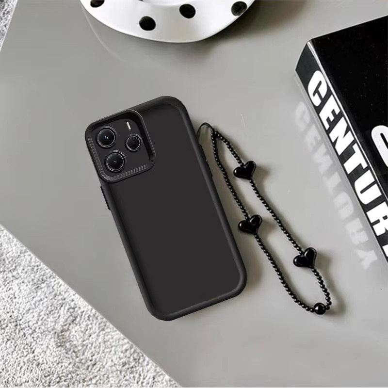 Xiaomi Sky Eye Silikon Handyhülle mit Lanyard für Redmi Note 14 14S 14ProPlus 13 14Pro 13Pro 12 12S 12R 12Pro in Schwarz oder Weiß - Bild 4