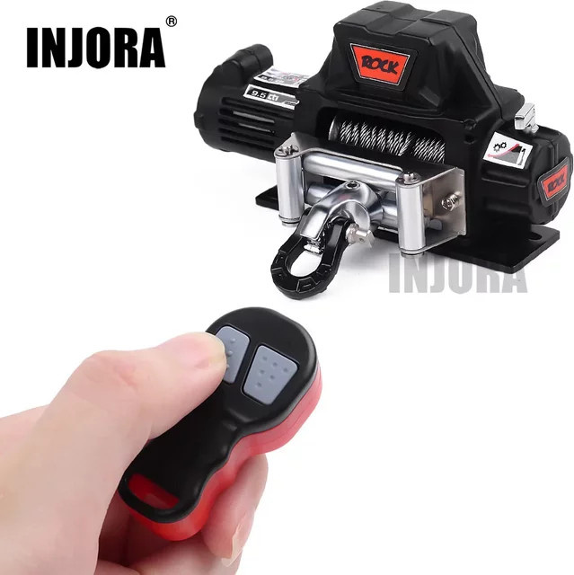 INJORA Metallwinde Drahtloses Fernbedienungssystem für 1:10 RC Crawler Car Metall - Bild 1