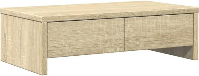 vidaXL Monitorständer mit Schubladen in Sonoma-Eiche, B/T/H: 50 x 27 x 15 cm - Bild 1